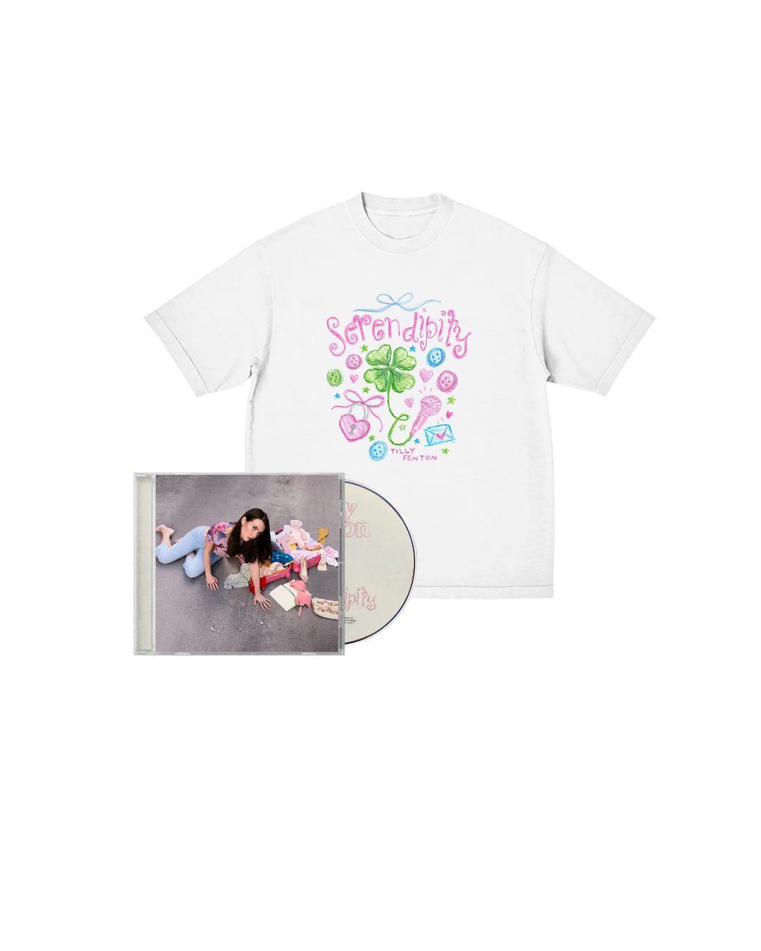 Tilly Fenton // 'Serendipity' CD & White T-Shirt *PRE-ORDER*