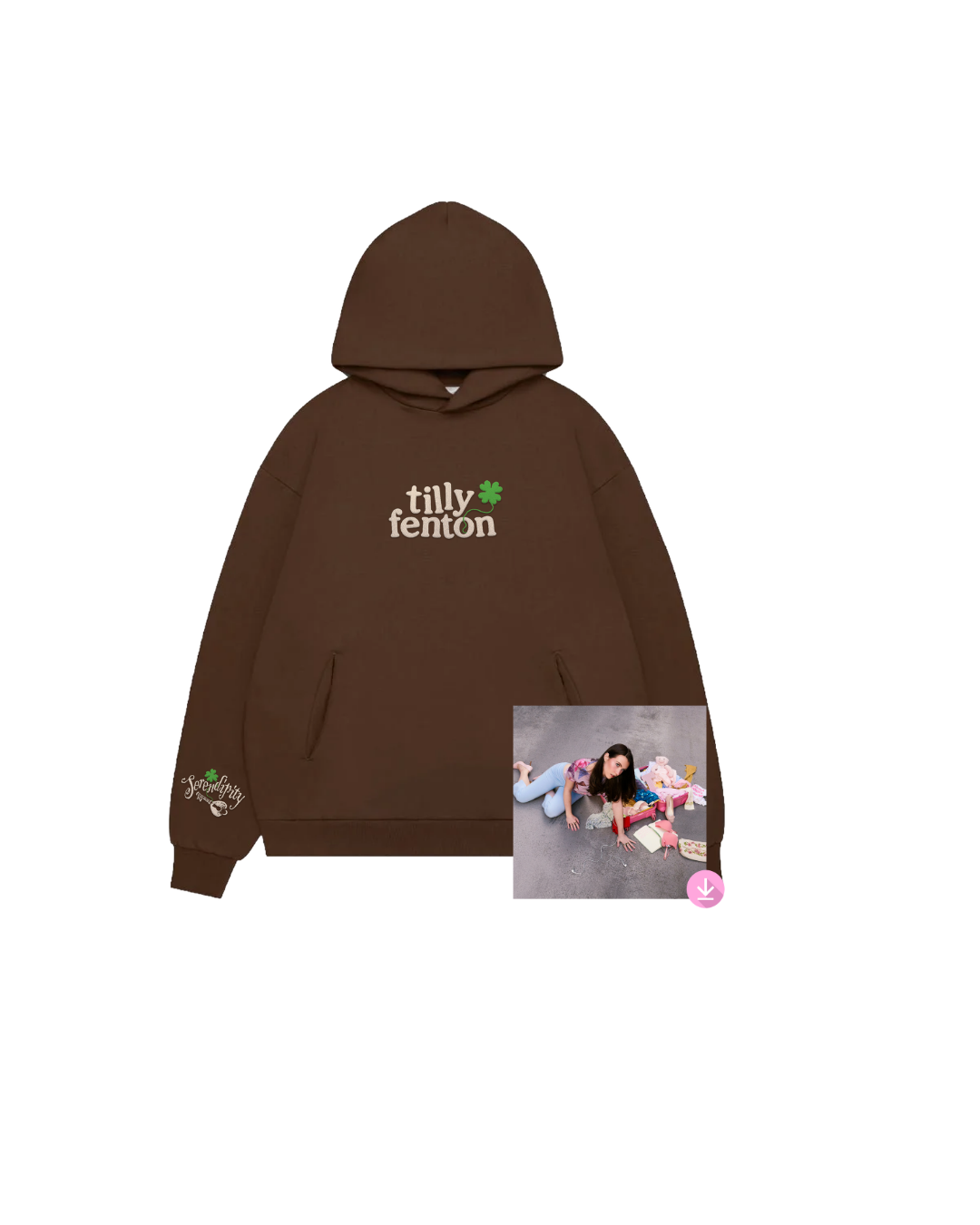 Tilly Fenton // 'Serendipty' Digital Download & Chocolate Brown Hoodie *PRE-ORDER*